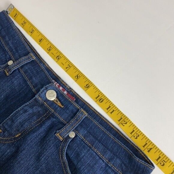 Uka Jeans Womens Straight Leg Jeans Size 3 Dark Rinse Denim - Picture 8 of 10